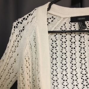 Forever 21 Open Knit Cardigan